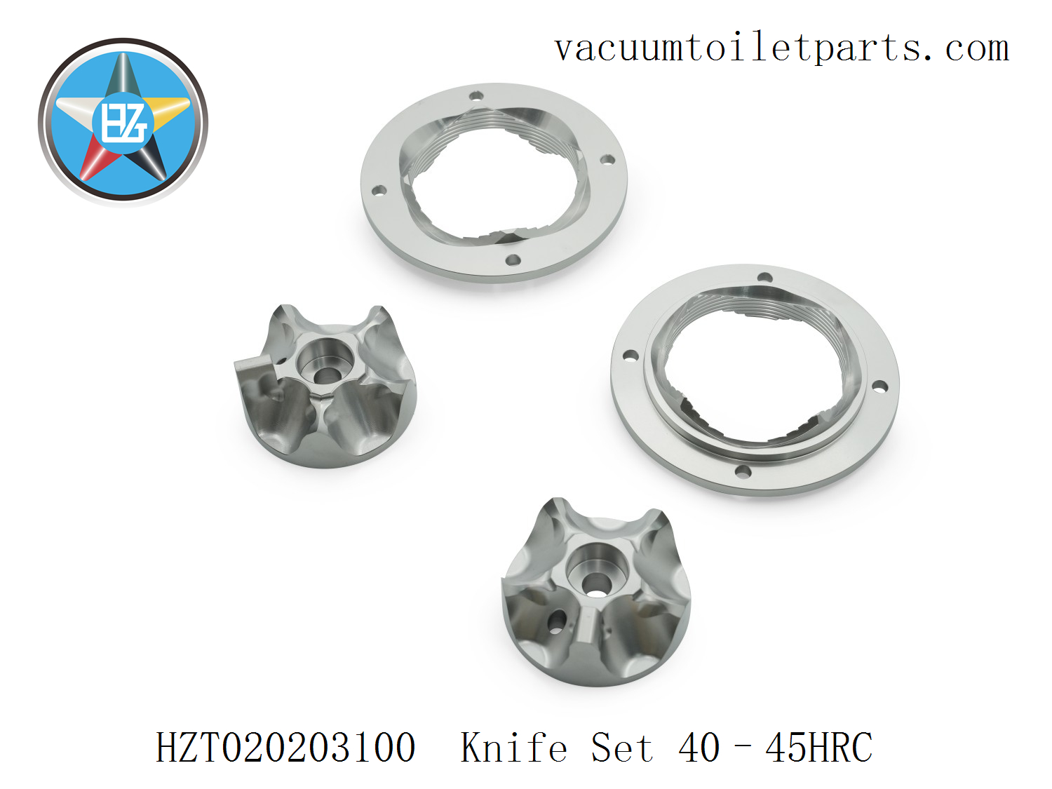 Installed knife assembly inside HZT25MBA marine vacuum pump