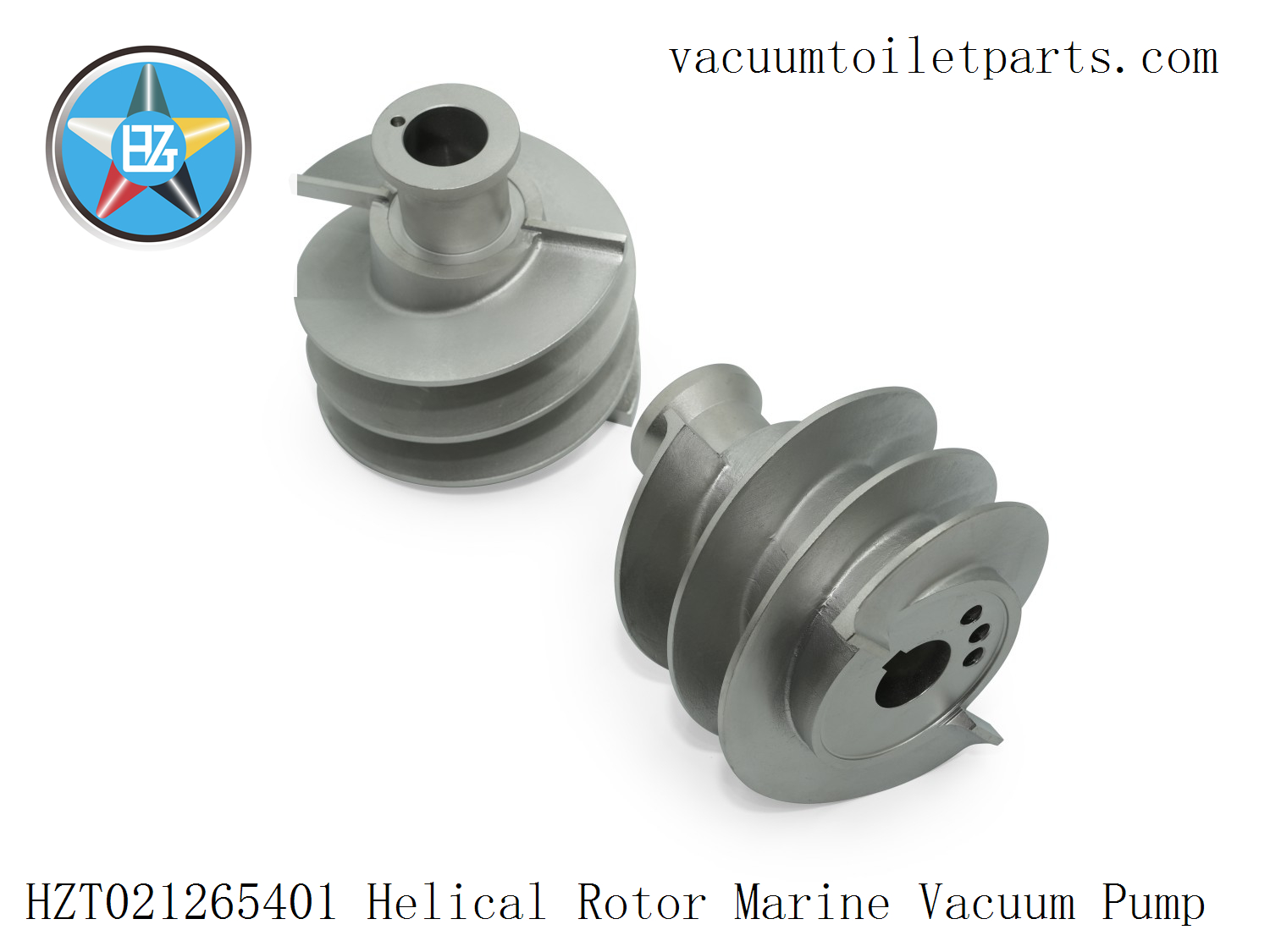 Front view of HZT021265401 rotor showing helical vane profile