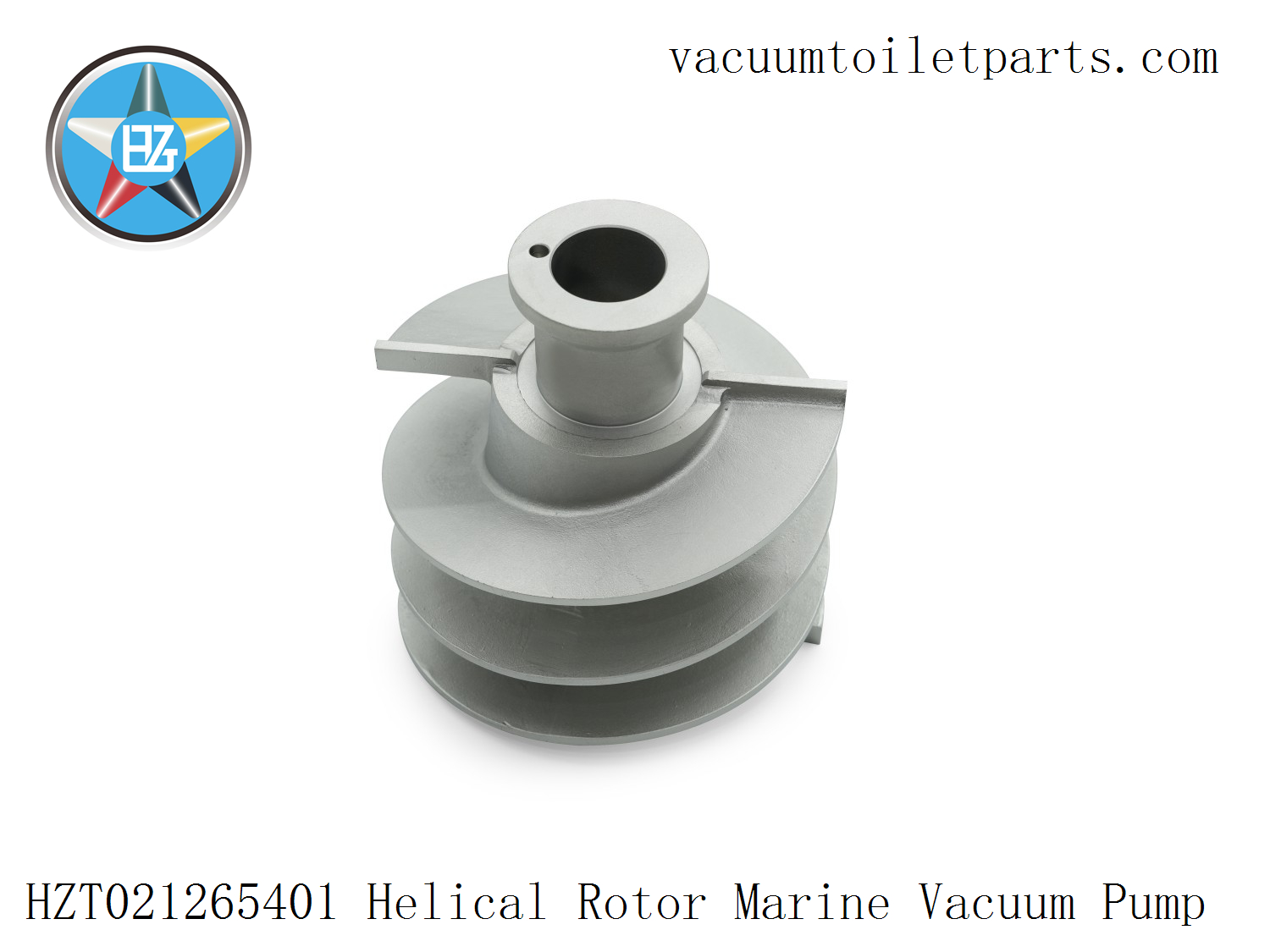 Side view of HZT021265401 rotor extended length for higher vacuum flow