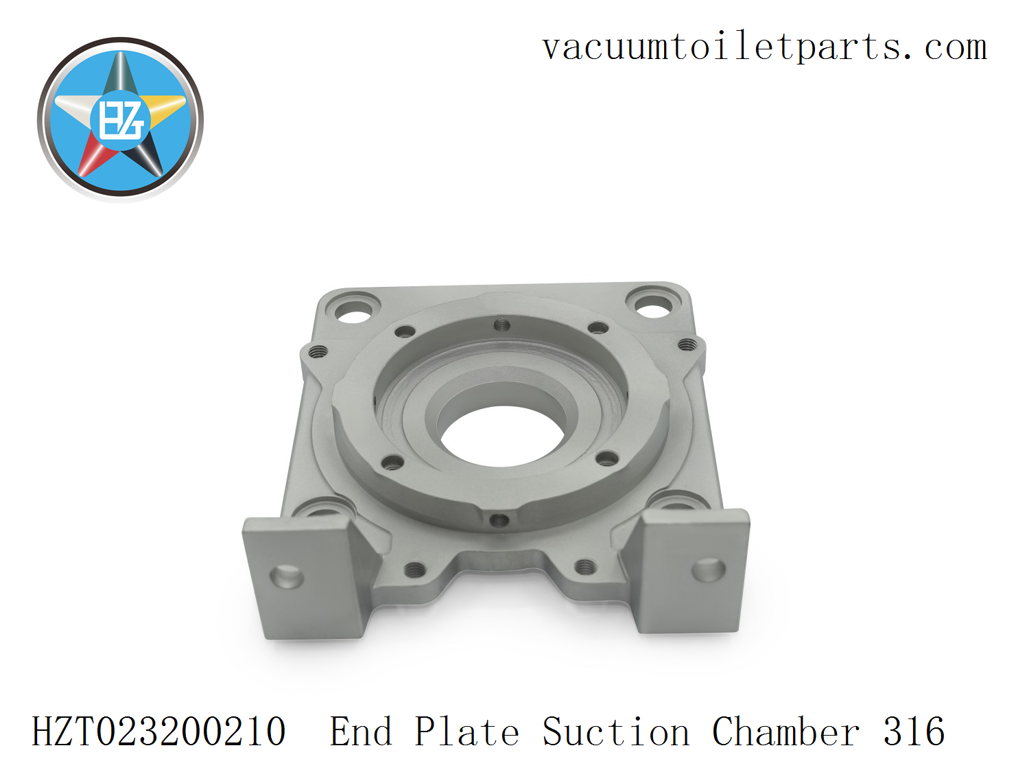 Back view of HZT023200210 showing flange interface and bolt holes
