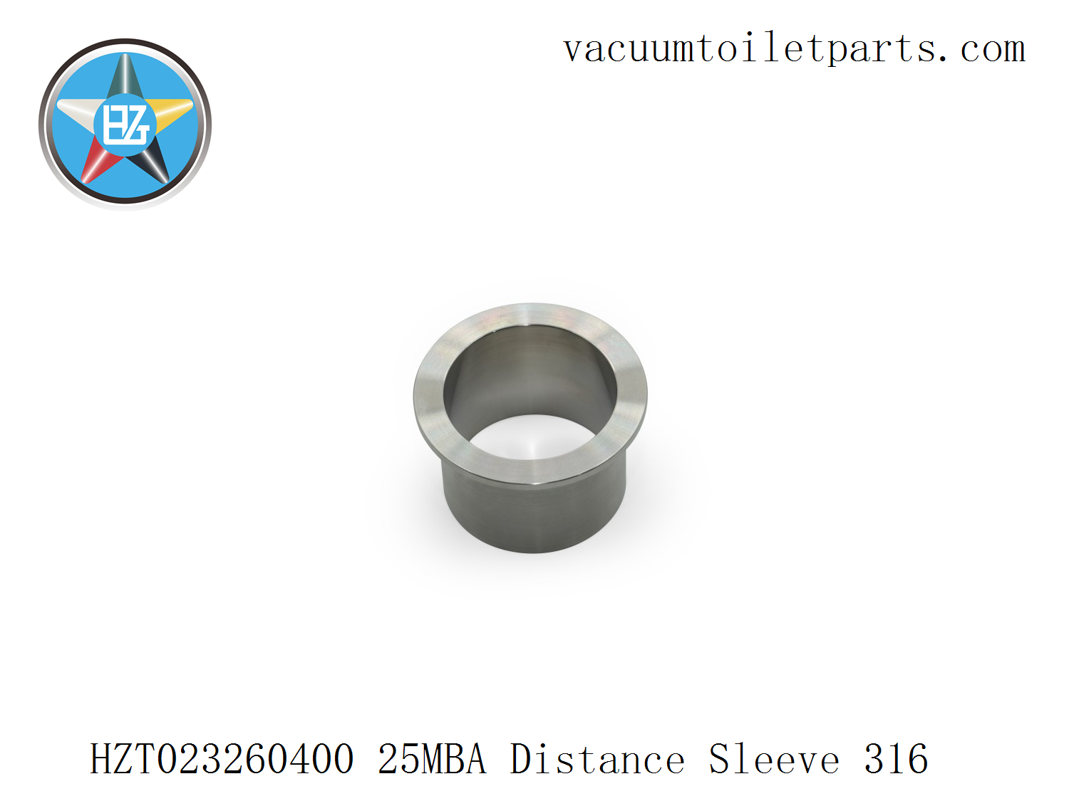 Assembled view of HZT023260400 distance sleeve