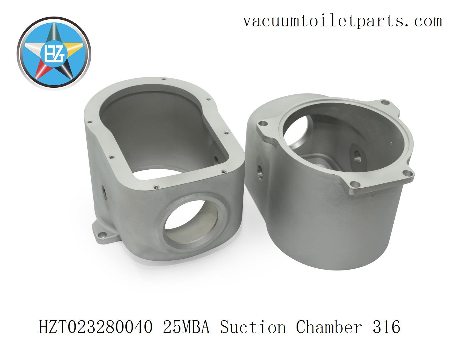 Side view of HZT023280040 suction chamber showing inlet structure