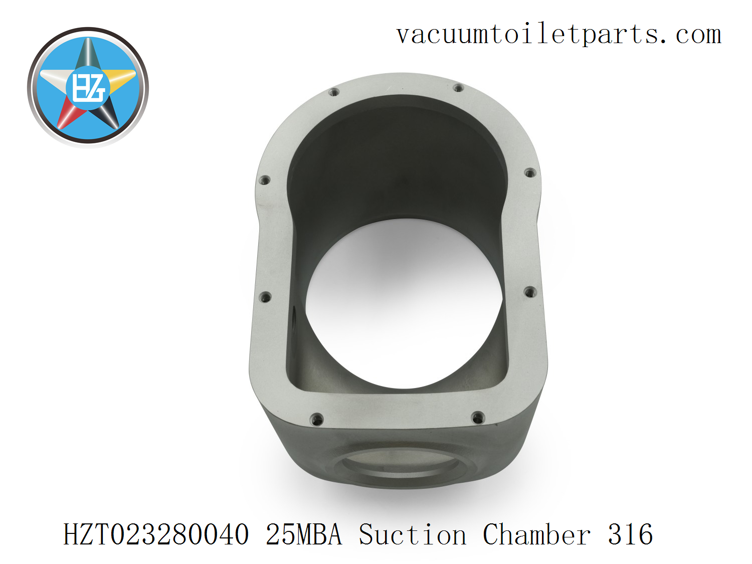 Assembly view of HZT023280040 suction chamber with rotor housing