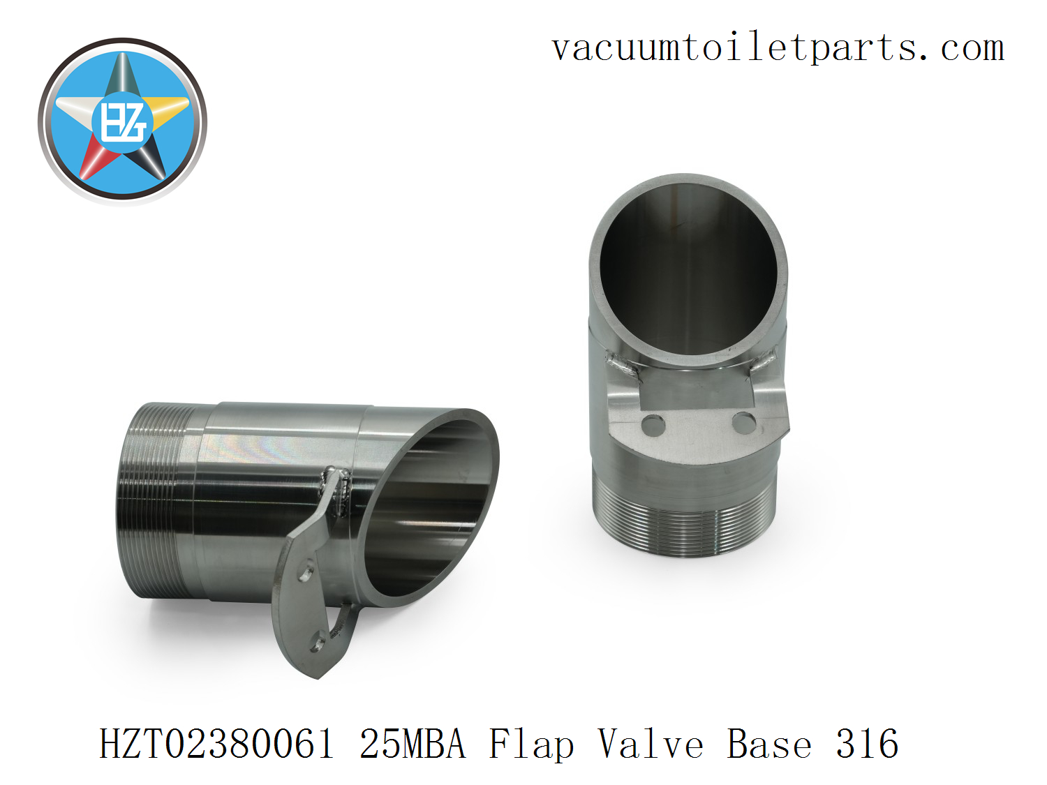 HZT023280061 dual-hole mounting view with polished surface.