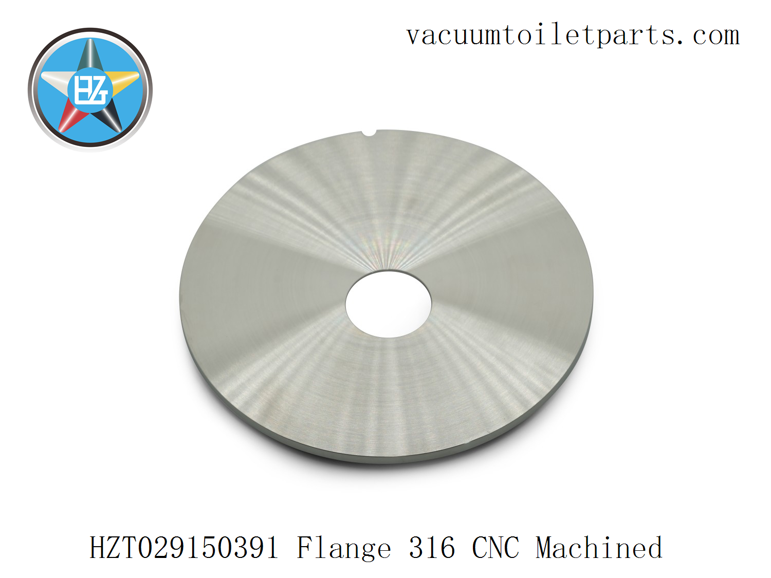 Assembly view showing HZT029150391 flange installed behind HZT038201500 shaft seal and motor cover.