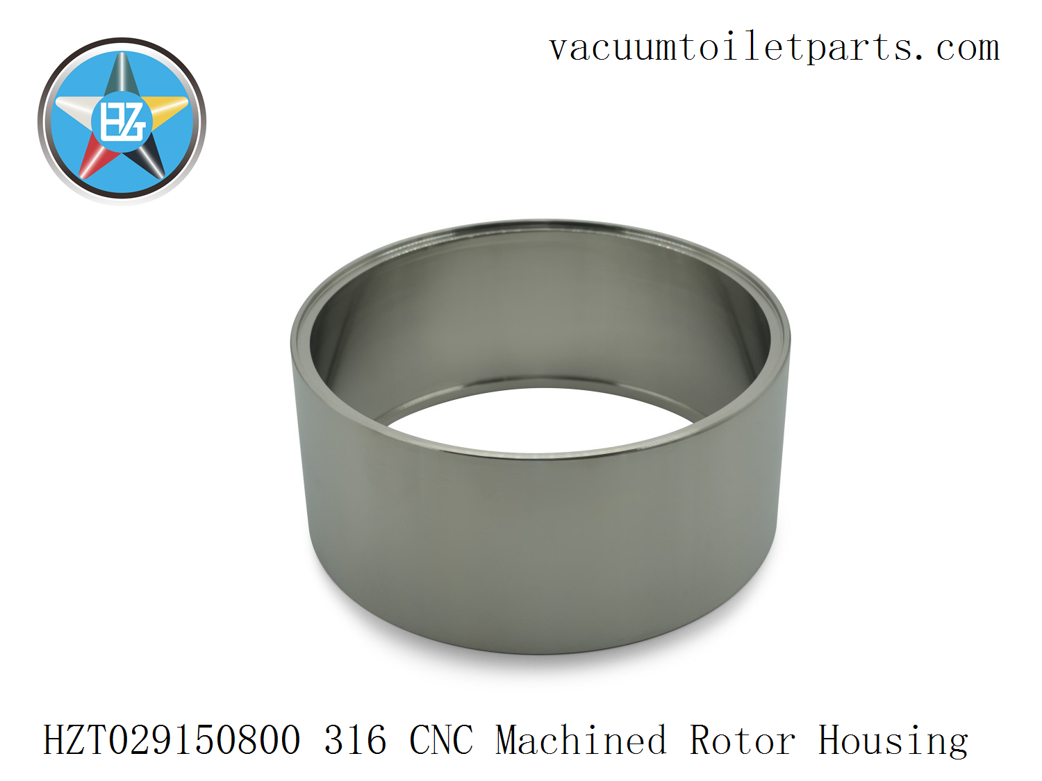 CNC machining detail of HZT029150800 rotor housing, seamless pipe turning process.