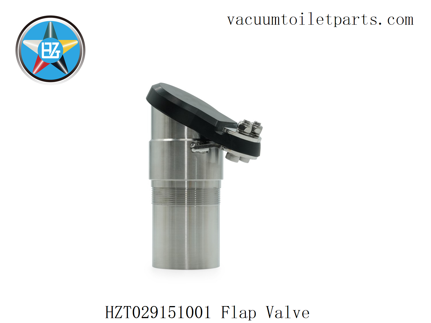 Top view of HZT029151001 flap valve base showing O-ring land and valve opening