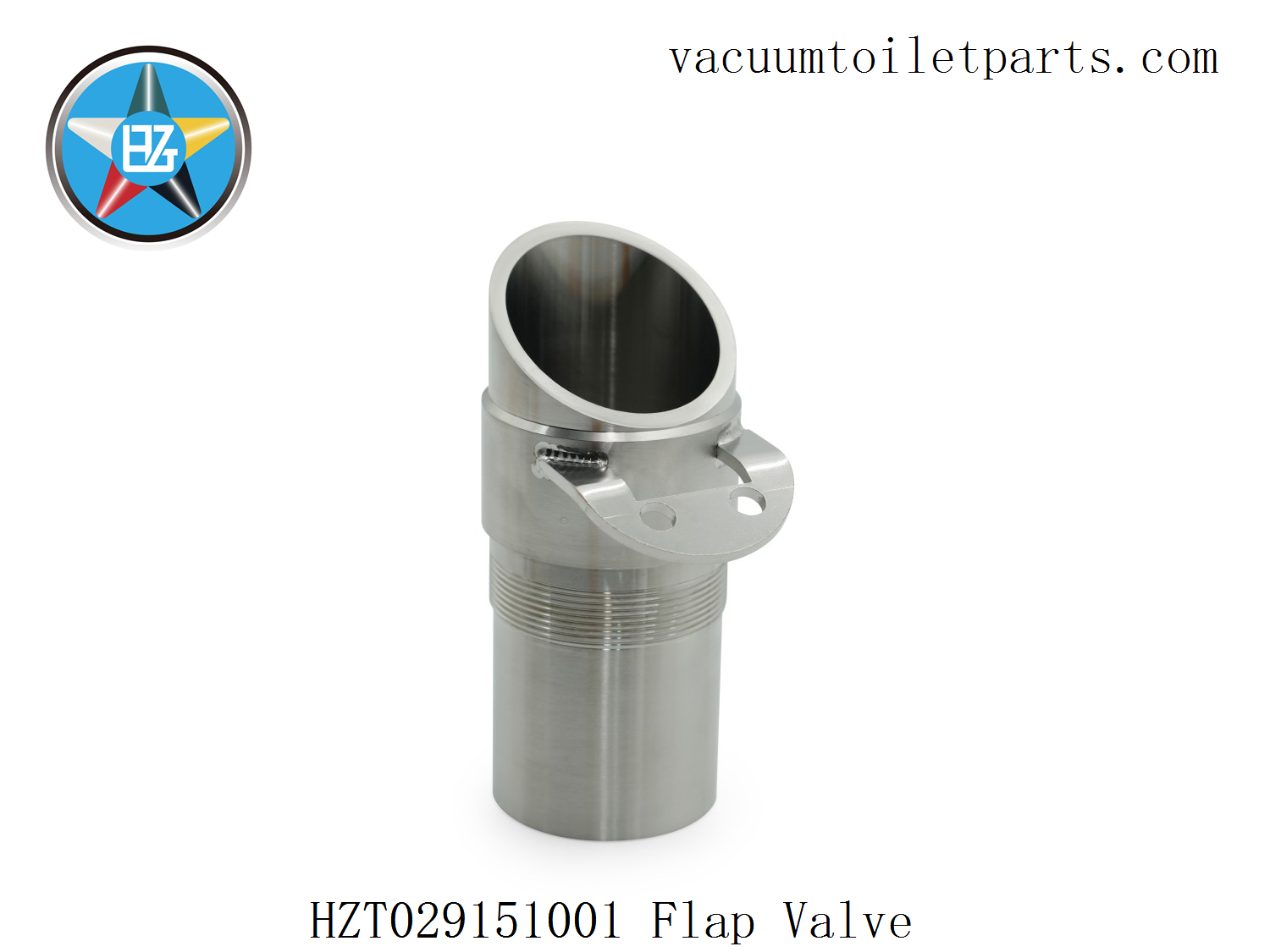 HZT029151001 flap valve base ISO view showing sealing seat and flange interface for marine vacuum pumps