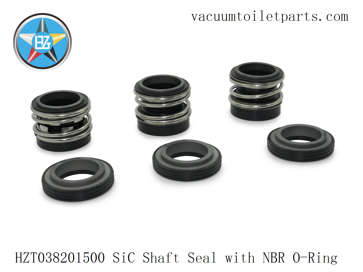 Main view of HZT038201500 mechanical shaft seal for 15MBD marine vacuum sewage pump.