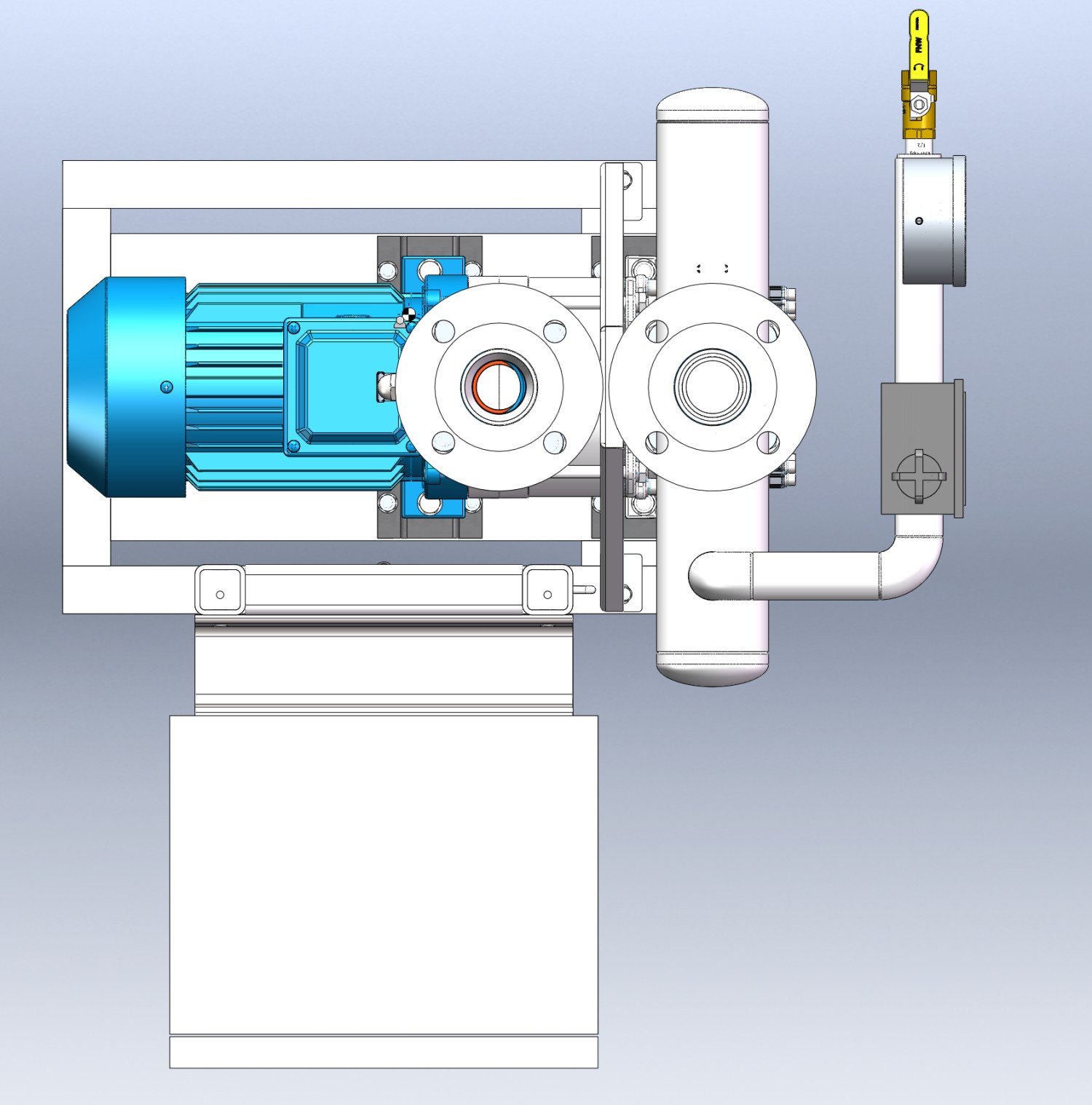 HZT15MBD Overall Assembly – Single Pump Vacuum Station